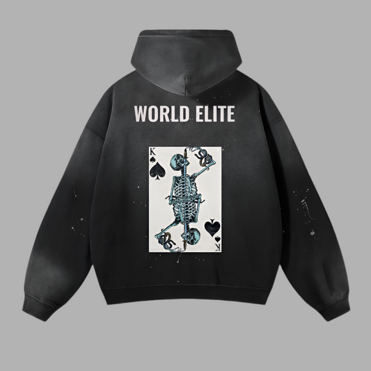 HOODIE WORLD ELITE SKELETON slightly oversized cut