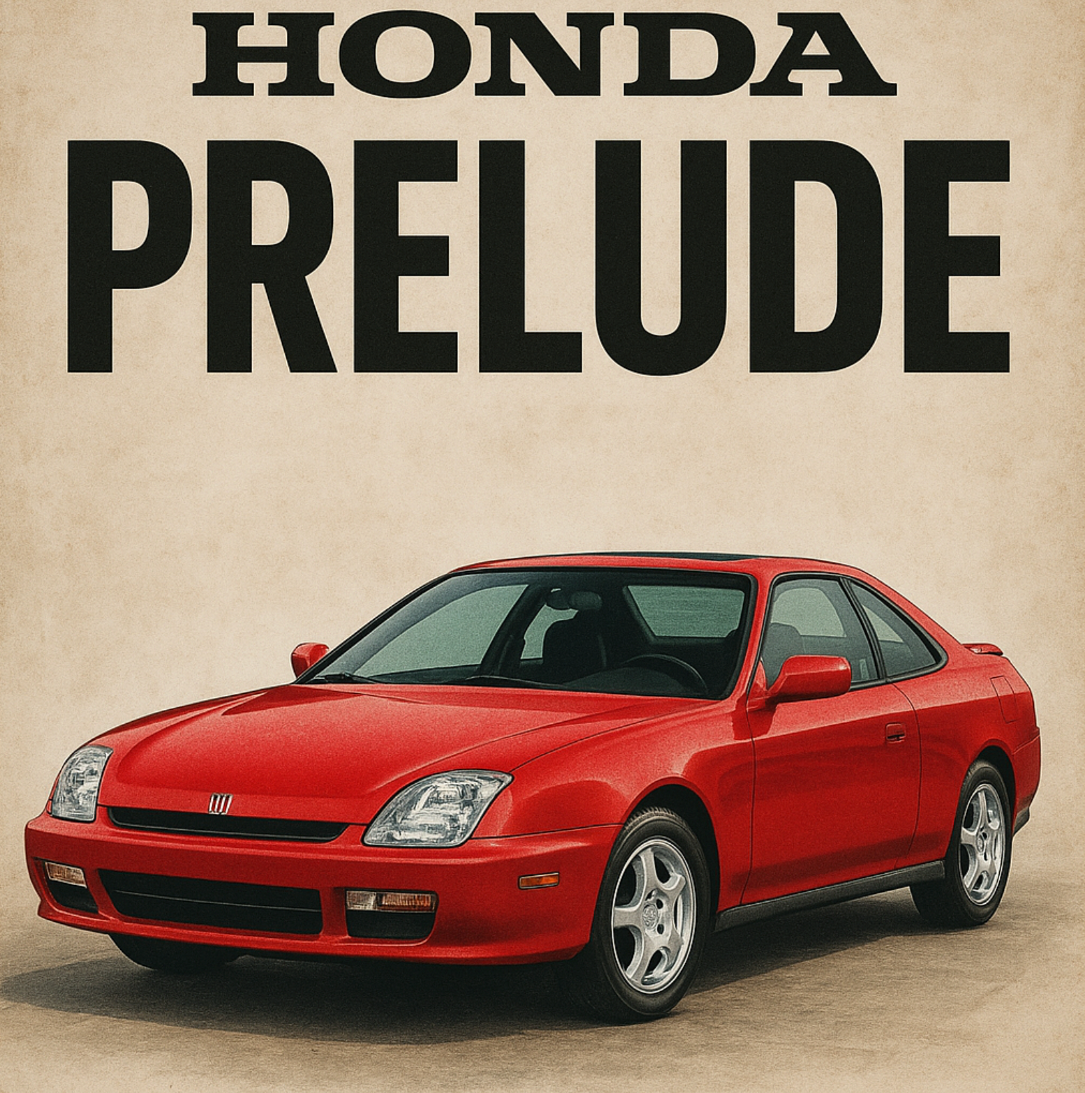 Triple Honda Prelude Print